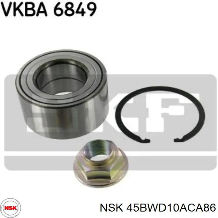 45BWD10ACA86 NSK Подшипник ступицы передней