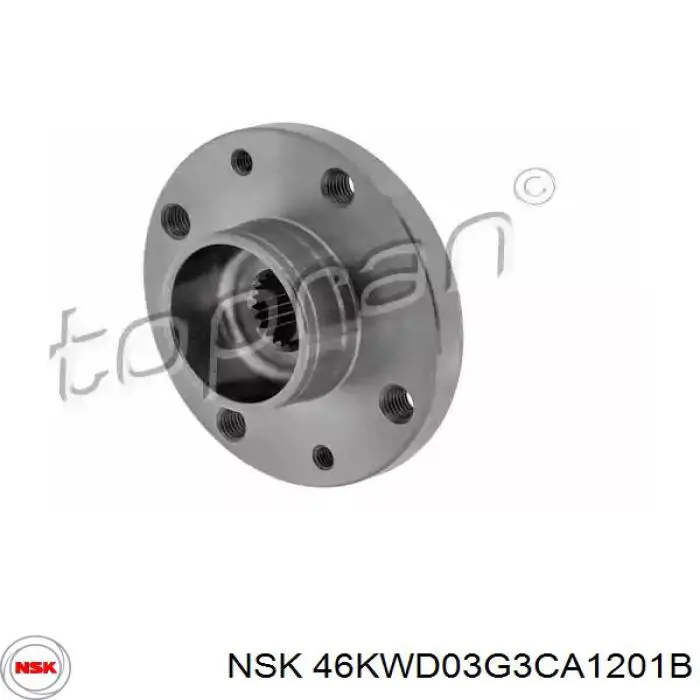Подшипники задней ступицы NSK 46KWD03G3CA1201 цена, от 53.22 USD