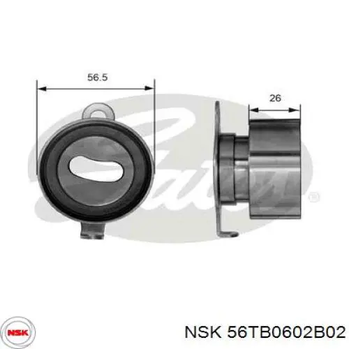 56TB0602B02 NSK rolo de reguladora de tensão da correia do mecanismo de distribuição de gás