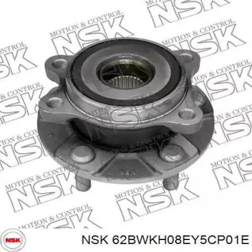 Комплект подшипника ступицы колеса NSK ZA62BWKH08EY01E цена, от 81.86 USD