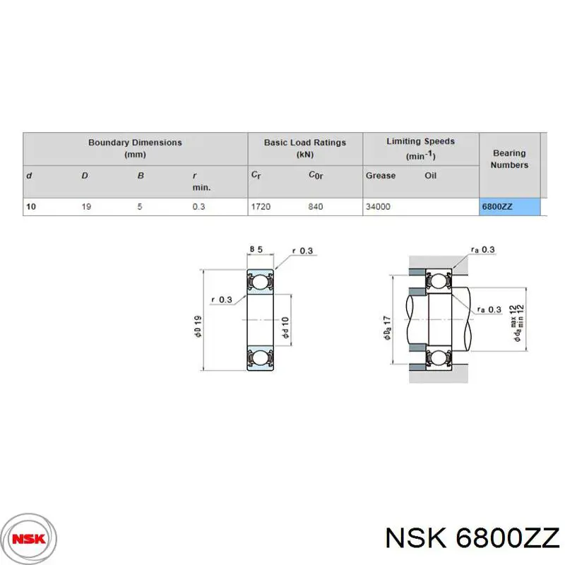  NTN 6800ZZ цена, от 2.02 USD