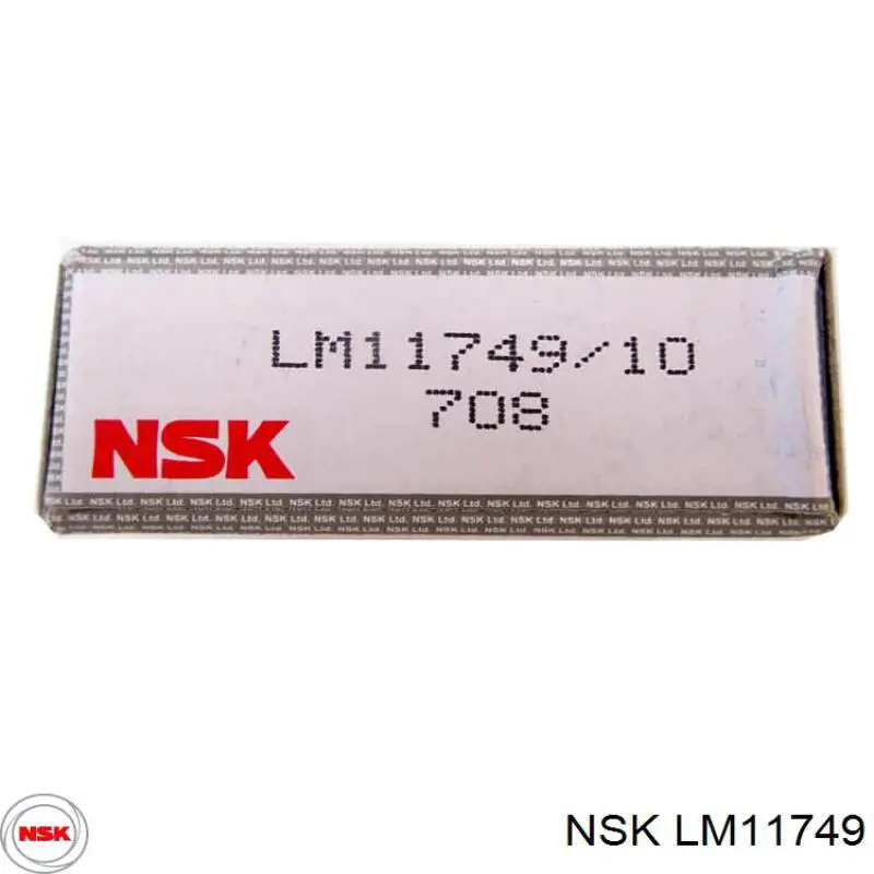 LM11749 NSK подшипник ступицы задней наружный