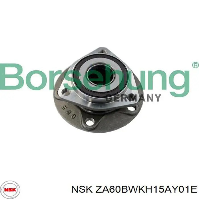 Ступицы передних колес NSK ZA60BWKH15AY01E цена, от 80.56 USD