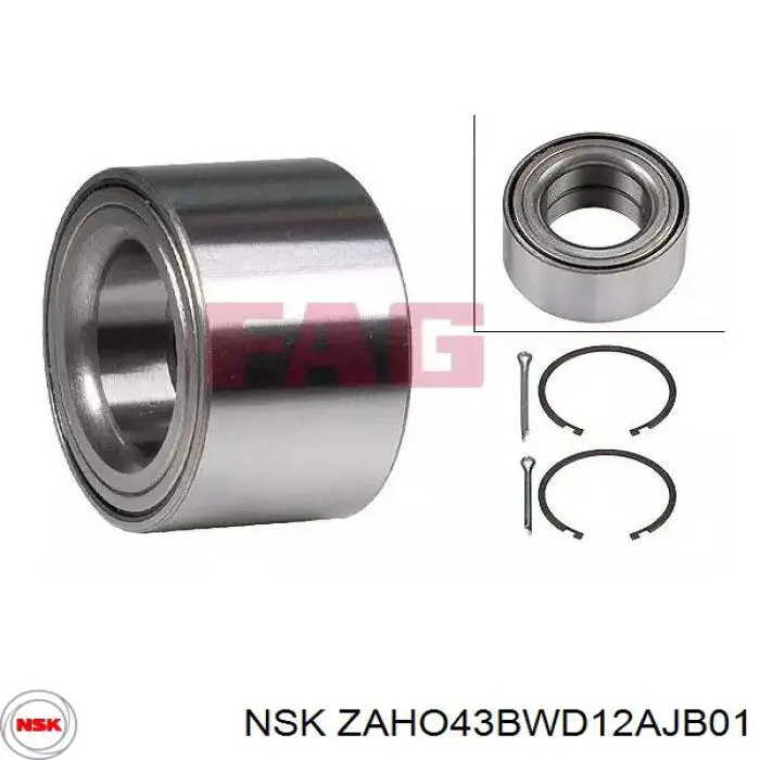 Комплект подшипника ступицы колеса NSK ZAHO43BWD12AJB01 цена, от 27.99 USD