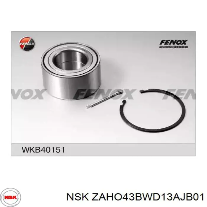 Подшипники задней ступицы NSK ZAHO43BWD13AJB01 цена, от 27.70 USD