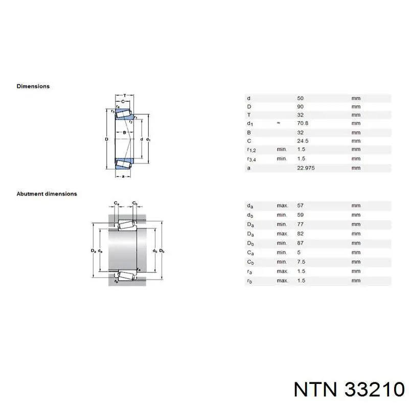 33210 NTN Подшипник ступицы передней