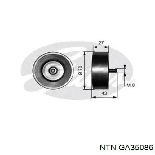 Купить GA35086 NTN Натяжной ролик