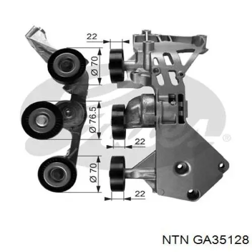 Натяжитель приводного ремня GA35128 NTN