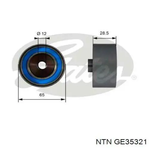 GE353.21 NTN rolo parasita da correia do mecanismo de distribuição de gás