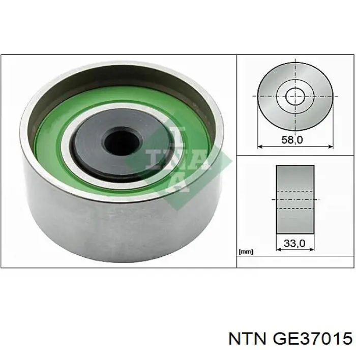 GE370.15 NTN ролик ремня грм паразитный