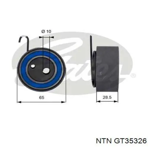 Купить GT35326 NTN Ролик натяжителя газораспределительного ремня