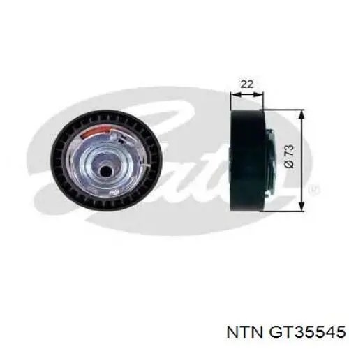 GT35545 NTN Ролик натяжителя ремня ГРМ