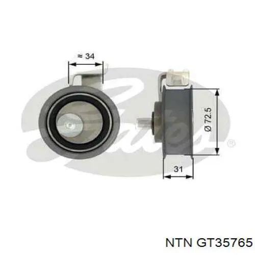 GT35765 NTN ролик грм