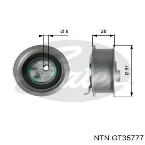 GT35777 NTN ролик грм