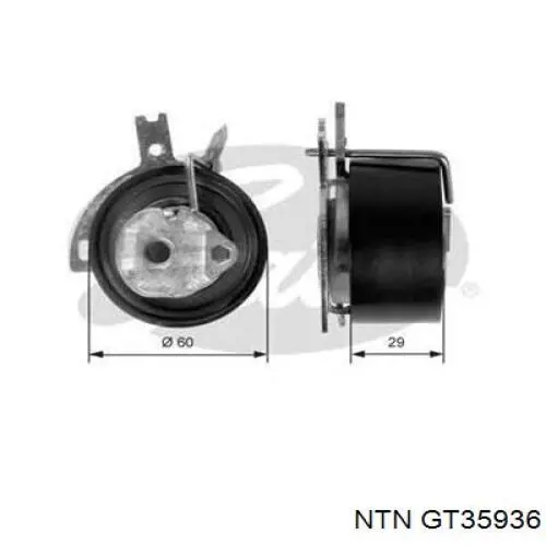 GT35936 NTN ролик грм
