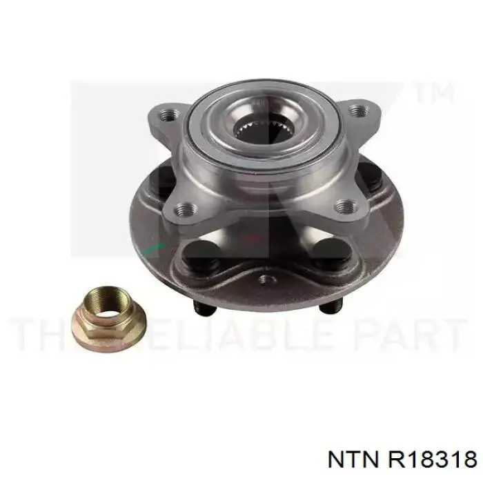 Ступицы передних колес NTN R18318 цена, от 115.04 USD