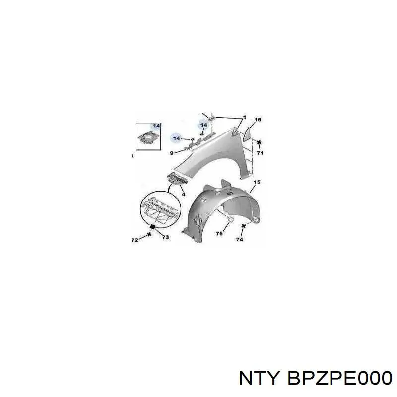 Крышка клапанная NTY BPZPE000 цена, от 22.56 USD