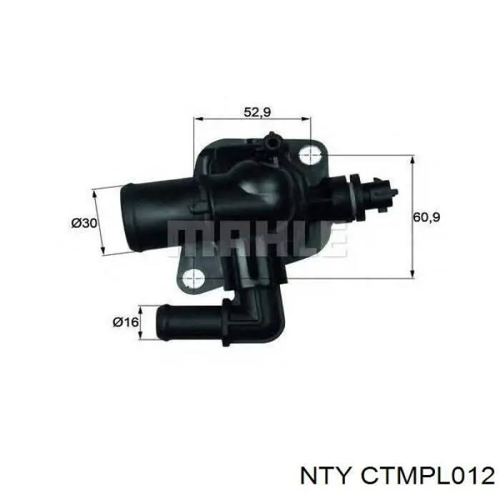 Caja del termostato CTMPL012 NTY