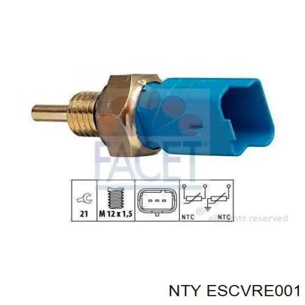 ESCVRE001 NTY sensor de pressão de combustível