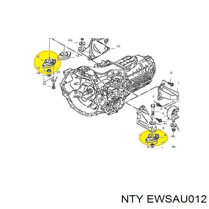 Купить EWSAU012 NTY Кнопка включения аварийной сигнализации