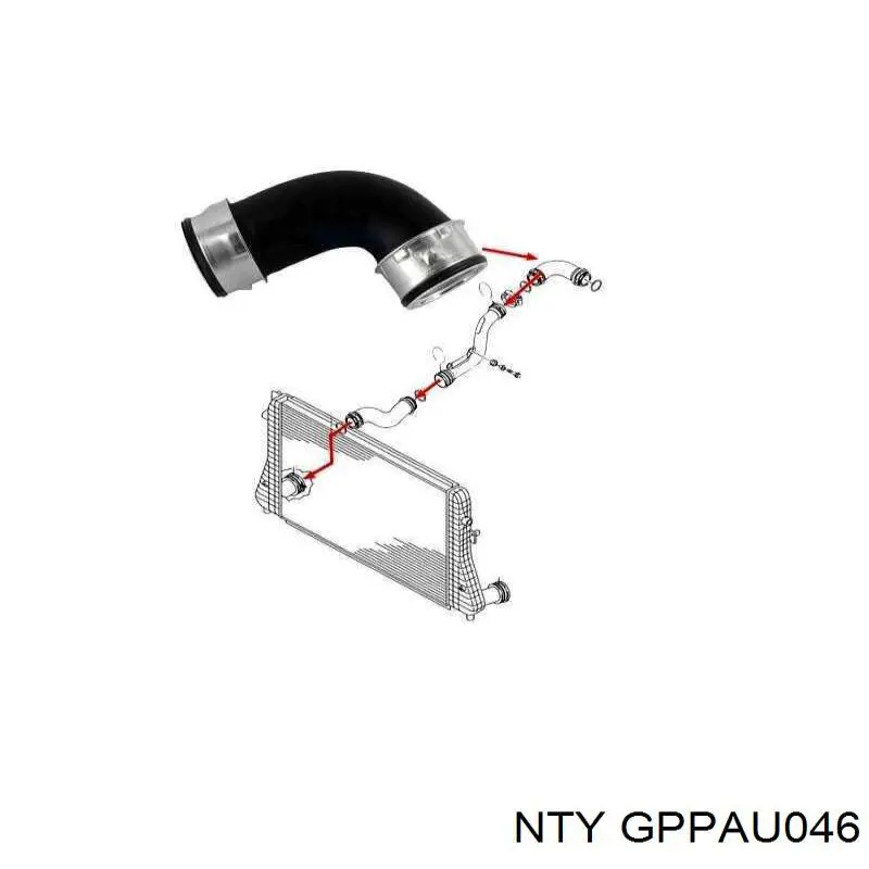 Шланг интеркуллера NTY GPPAU046