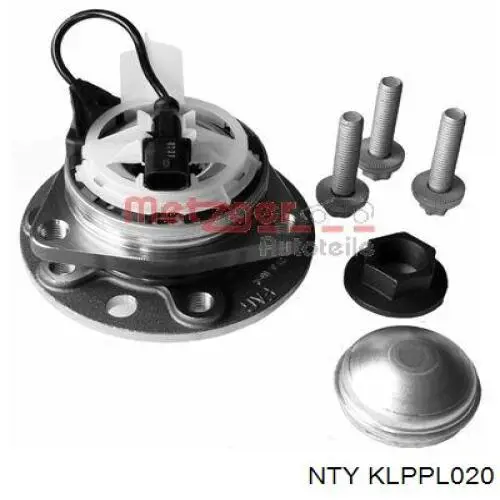 Cubo de rueda delantero KLPPL020 NTY