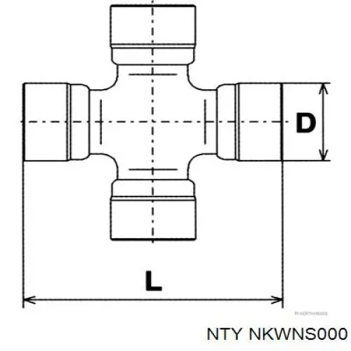 Крестовина заднего кардана NKWNS000 NTY