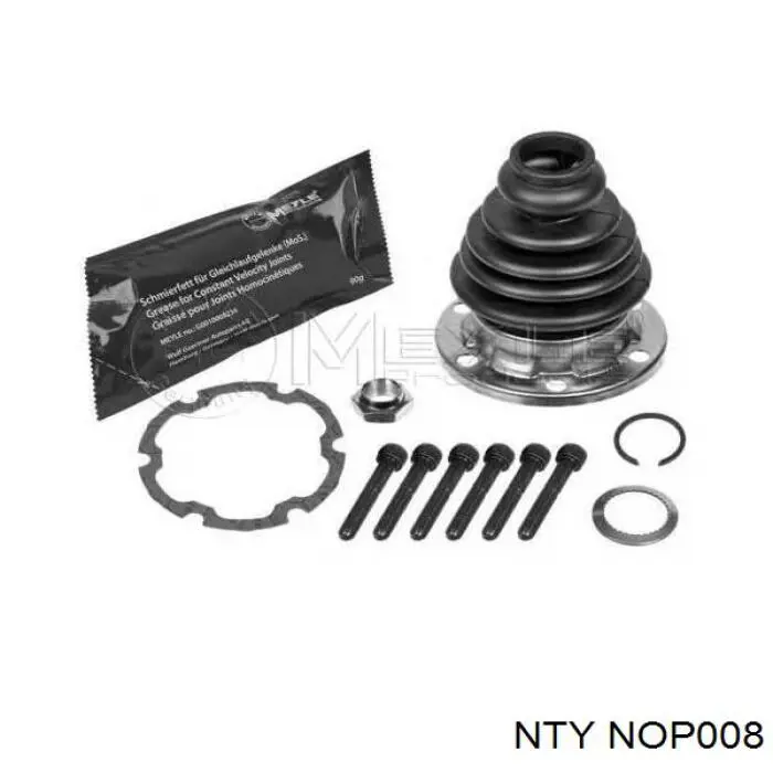 Пыльник шарнира угловых скоростей внутренний передний NTY NOP008 цена, от 8.87 USD