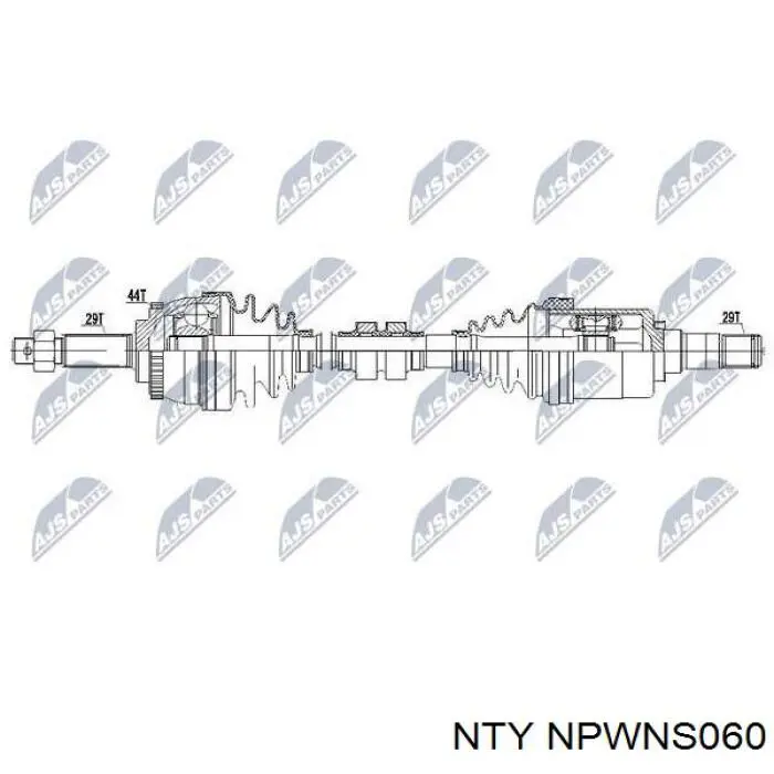 Купить BB2198 Posterparts Привод в сборе левый