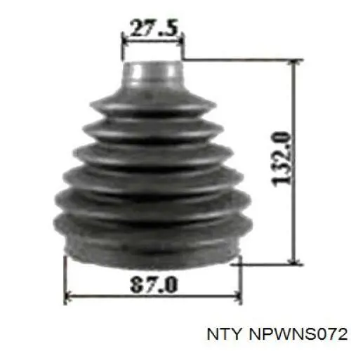 Привод передний левый NTY NPWNS072 цена, от 78.50 USD