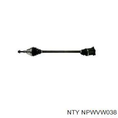 Привод передний правый NTY NPWVW038 цена, от 127.56 USD