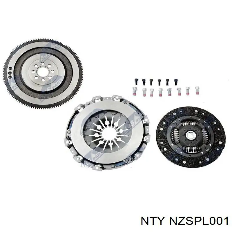Купить NZSPL001 NTY Комплект сцепления (диск, корзина, подшипник)