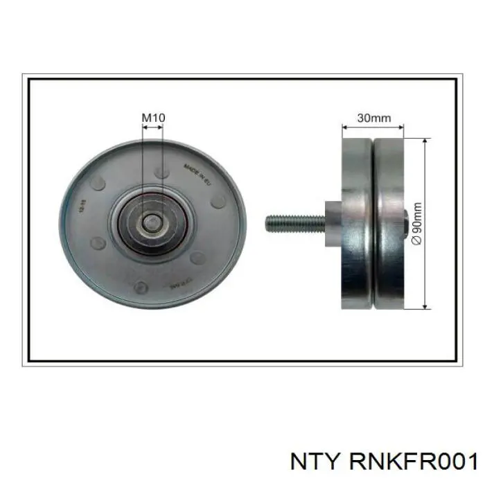 Паразитный ролик приводного ремня NTY RNKFR001 цена, от 12.40 USD