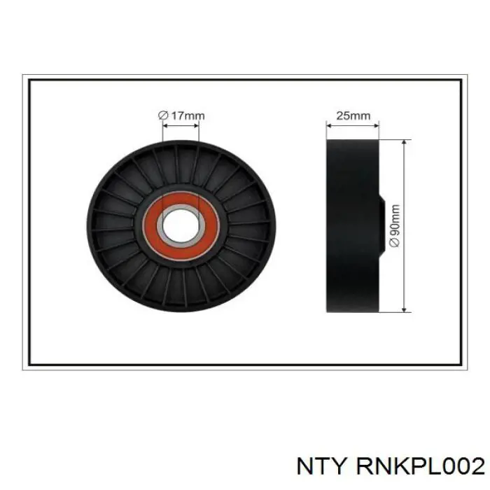 Натяжной ролик NTY RNKPL002 цена, от 8.10 USD