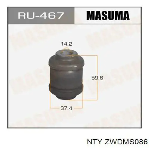 Рычаг передней подвески левый ZWDMS086 NTY
