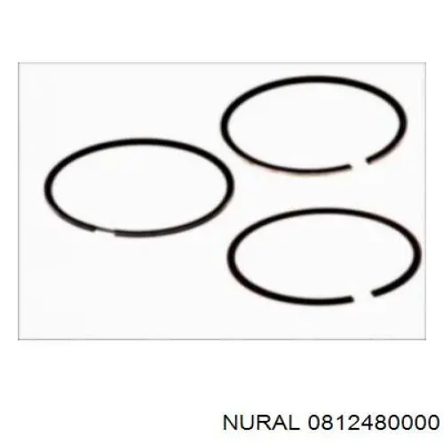 08-124800-00 Nural кольца поршневые комплект на мотор, std.