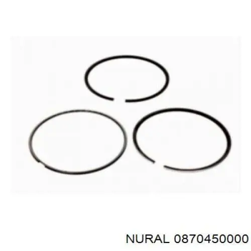 08-704500-00 Nural кольца поршневые на 1 цилиндр, std.