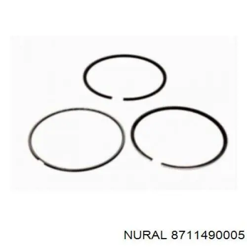 87-114900-05 Nural поршень в комплекте на 1 цилиндр, std