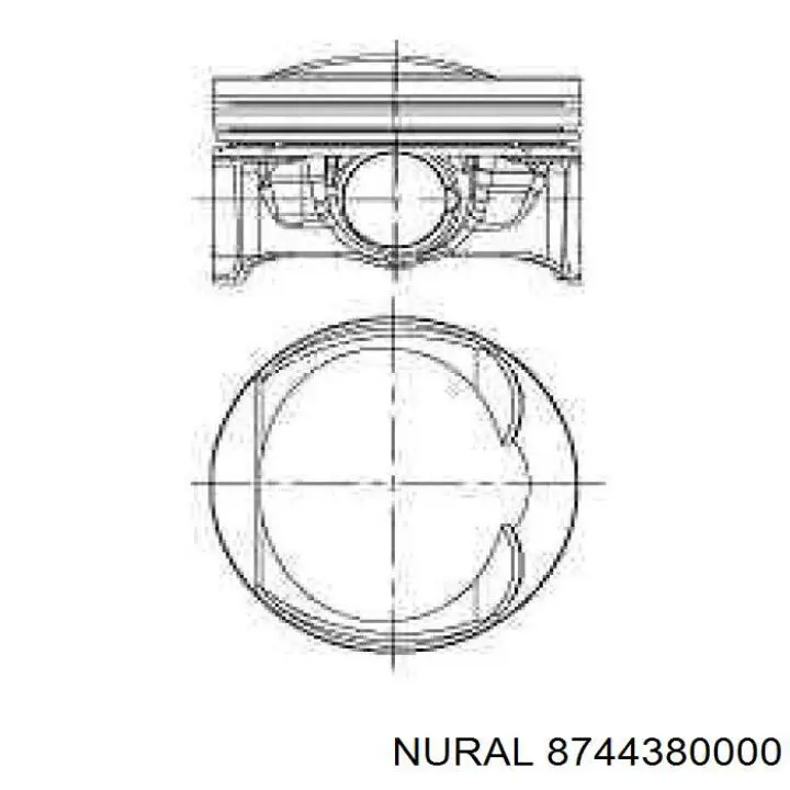 8744380000 Nural pistão do kit para 1 cilindro, std