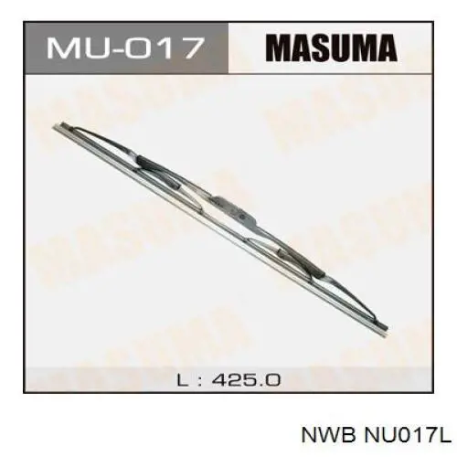 Щетка-дворник лобового стекла, пассажирская NWB NU017L цена, от 8.87 USD
