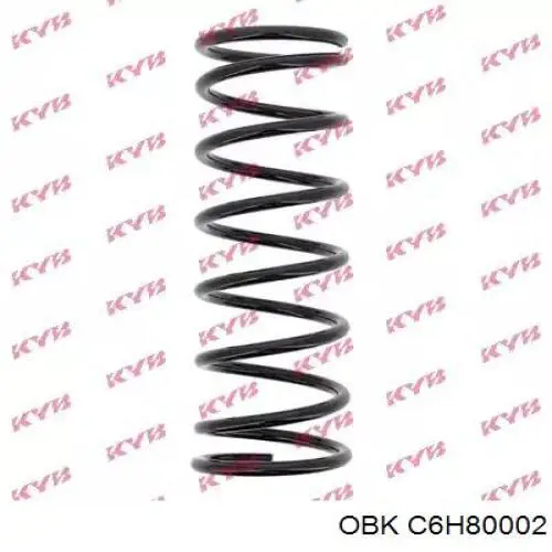 C6H80002 OBK Пружина подвески задняя