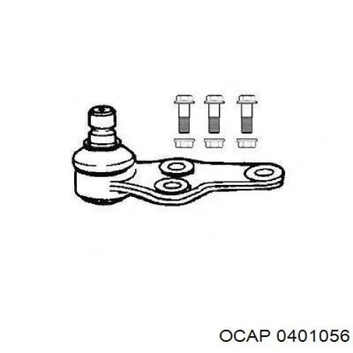 Кульова опора, нижня 0401056 Ocap