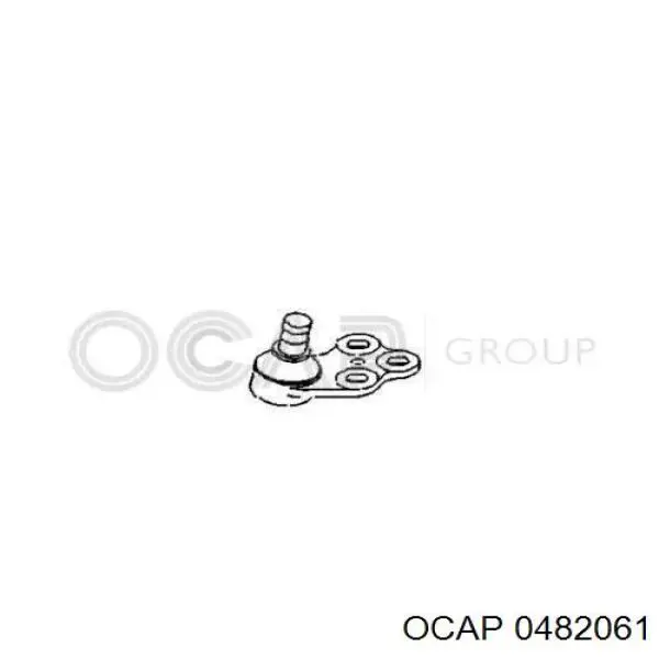 0482061 Ocap шаровая опора нижняя правая