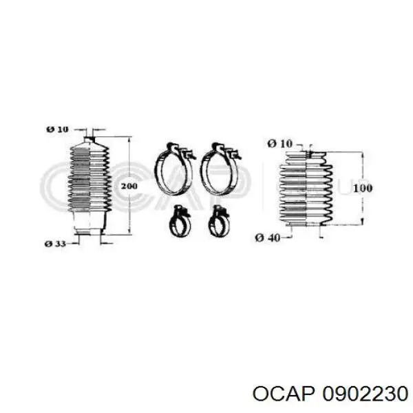 902230 Ocap Пыльник рулевой тяги