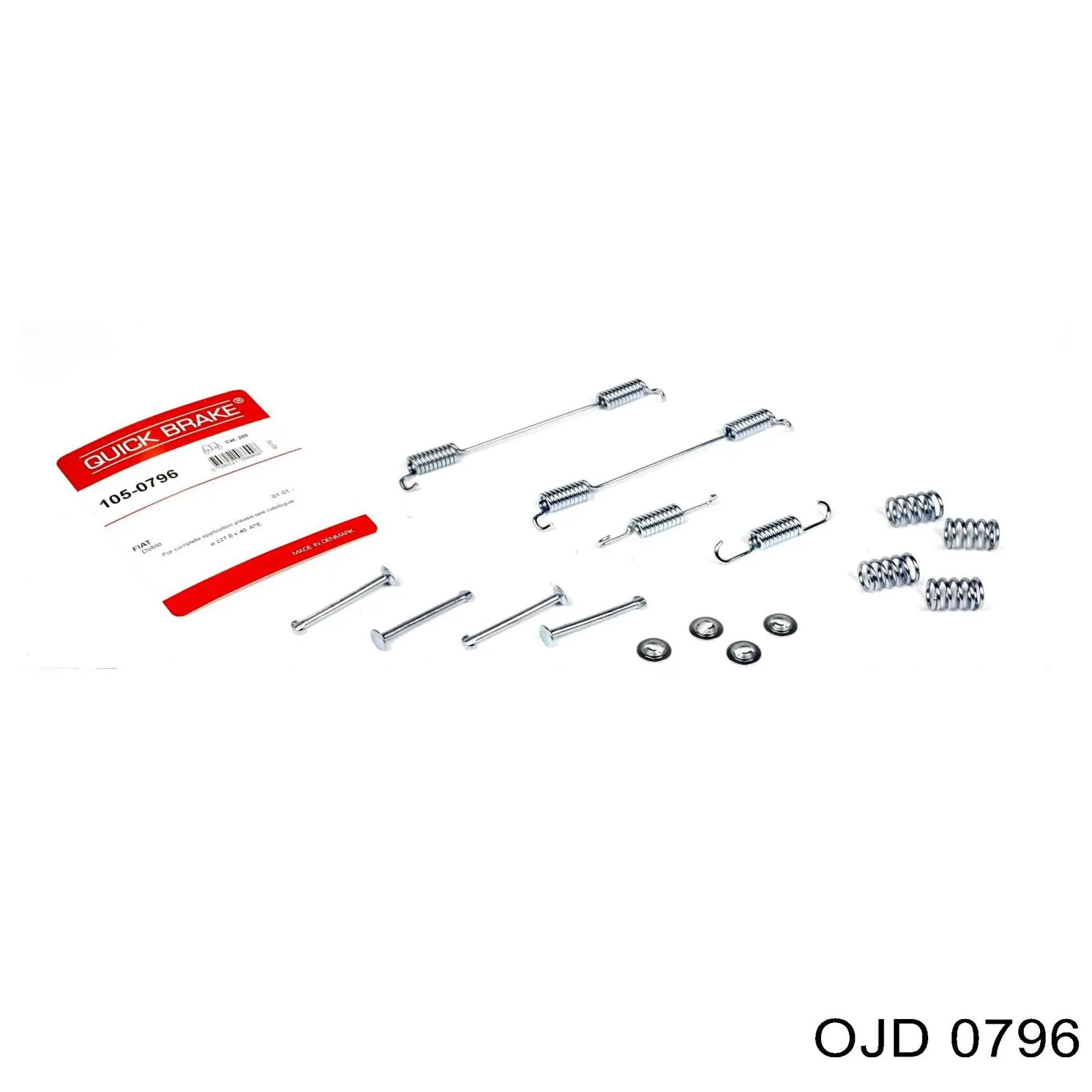 Купить 7082146 Fiat/Alfa/Lancia Монтажный комплект задних барабанных колодок
