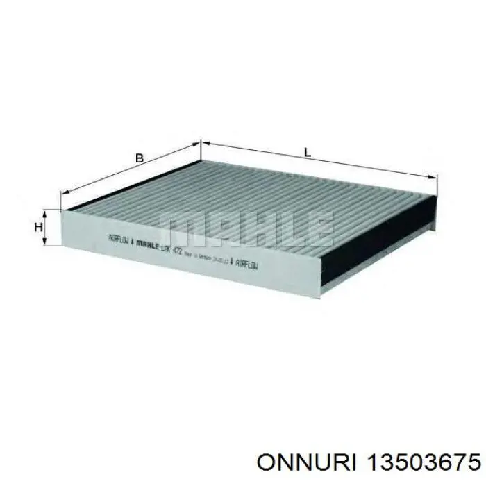 Фильтр воздушный отопителя Onnuri 13503675 цена, от 5.62 USD