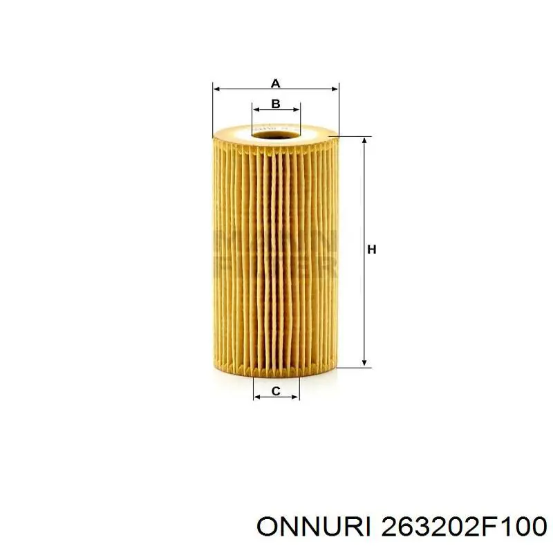 263202F100 Onnuri Масляный фильтр двигателя