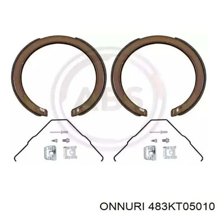483KT05010 Onnuri Тормозные колодки ручника
