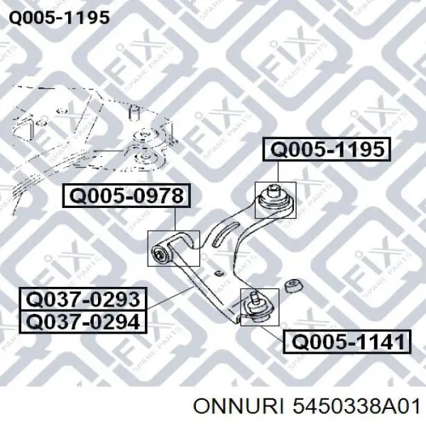 Шаровая опора, нижняя Onnuri 5450338A01 цена, от 8.01 USD