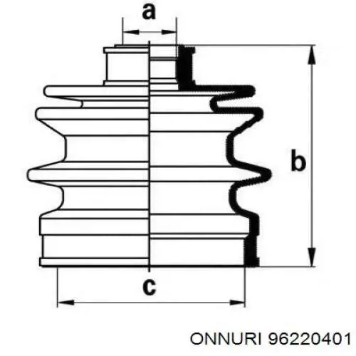 Пыльник ШРУСа внутренний P511038 Parts-Mall